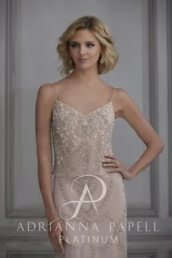 Adrianna Papell Platinum Adrianna Papell 40112 Sequin Flounce Bridesmaid Dress 7 Adrianna Papell Platinum Adrianna Papell 40112 Sequin Flounce Bridesmaid Dress -Outlet Prom Dresses Store S19 WAP 40112 03 470x705