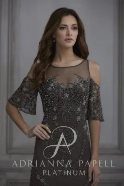 Adrianna Papell Platinum Adrianna Papell 40126 Cold Shoulder Bridesmaid Dress 7 Adrianna Papell Platinum Adrianna Papell 40126 Cold Shoulder Bridesmaid Dress -Outlet Prom Dresses Store S19 WAP 40126 03 470x705