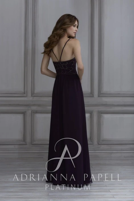Adrianna Papell Platinum Adrianna Papell 40133 Beaded Chiffon Bridesmaid Dress 4 Adrianna Papell Platinum Adrianna Papell 40133 Beaded Chiffon Bridesmaid Dress - Image 2