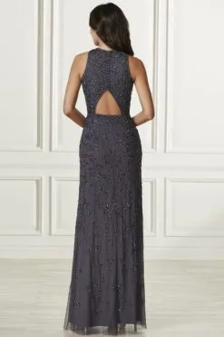 Adrianna Papell Platinum Adrianna Papell 40174 Keyhole Back Beaded Bridesmaid Dress -Outlet Prom Dresses Store S19 WAP 40174 02 470x705