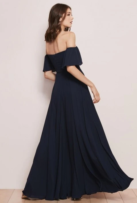 Wtoo By Watters Wtoo Baylie 755 Ruffle Off Shoulder Bridesmaid Dress 4 Wtoo By Watters Wtoo Baylie 755 Ruffle Off Shoulder Bridesmaid Dress - Image 2