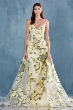 Andrea & Leo Andrea And Leo A0770 Floral Organza Prom Dress -Outlet Prom Dresses Store S20 AL A0770 04 470x705