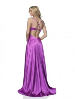 Blush By Alexia Blush 11893 Stretch Satin Draped Slit Prom Dress 8 Blush By Alexia Blush 11893 Stretch Satin Draped Slit Prom Dress -Outlet Prom Dresses Store S20 BL 11893 02 529x705