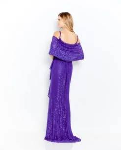 Cameron Blake By Mon Cheri Cameron Blake 120607 Sparkling Draped Mothers Gown -Outlet Prom Dresses Store S20 CB 120607 02 540x672