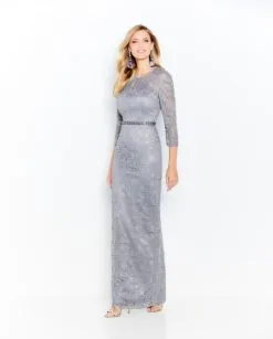 Cameron Blake By Mon Cheri Cameron Blake 120610 Lace Gown With Separate Sleeves