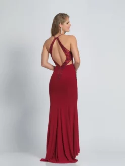 Dave And Johnny A9199 Fitted Gown With Cutout Sides -Outlet Prom Dresses Store S20 DJ A9199 02 529x705