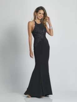 Dave And Johnny A9199 Fitted Gown With Cutout Sides -Outlet Prom Dresses Store S20 DJ A9199 03 529x705