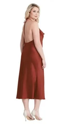 Dessy Lovely LB001 Cowl Neck Convertible Midi Bridesmaid Dress -Outlet Prom Dresses Store S20 DL LB001 05 397x705