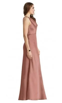 Dessy Lovely Lovely LB004 Cowl Neck Sleeveless Bridesmaid Gown -Outlet Prom Dresses Store S20 DL LB004 03 426x705