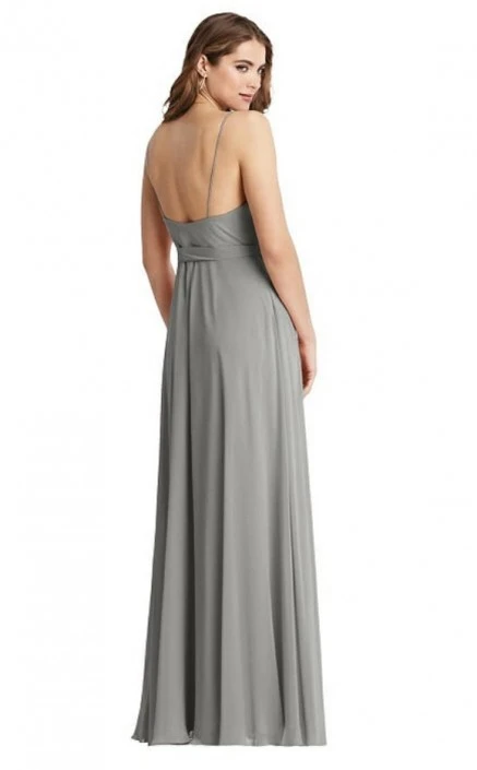 Dessy Lovely Lovely LB011 Maxi Wrap Chiffon Bridesmaid Dress 4 Dessy Lovely Lovely LB011 Maxi Wrap Chiffon Bridesmaid Dress - Image 2