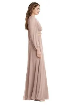 Dessy Lovely Lovely LB015 Flowing Long Sleeve Bridesmaid Dress 9 Dessy Lovely Lovely LB015 Flowing Long Sleeve Bridesmaid Dress -Outlet Prom Dresses Store S20 DL LB015 03 499x705