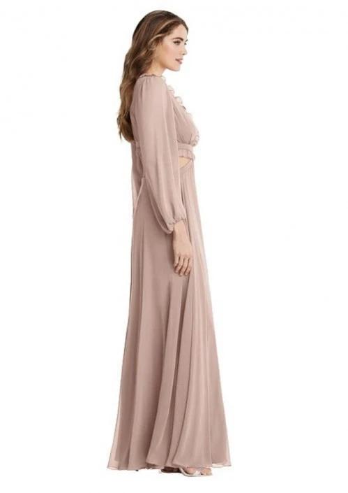 Dessy Lovely Lovely LB015 Flowing Long Sleeve Bridesmaid Dress 5 Dessy Lovely Lovely LB015 Flowing Long Sleeve Bridesmaid Dress - Image 3