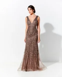 Ivonne D For Mon Cheri Ivonne D 120D03 Ribbon Lace Mothers Dress -Outlet Prom Dresses Store S20 IDMC 120D03 04 540x672