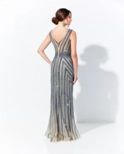 Ivonne D For Mon Cheri Ivonne D 120D12 Flattering Beaded Mothers Gown -Outlet Prom Dresses Store S20 IDMC 120D12 02 540x672