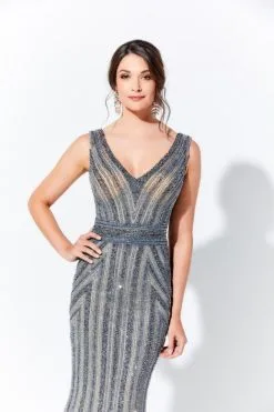 Ivonne D For Mon Cheri Ivonne D 120D12 Flattering Beaded Mothers Gown -Outlet Prom Dresses Store S20 IDMC 120D12 03 470x705