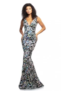 Johnathan Kayne 2106 Sequin Velvet Prom Dress -Outlet Prom Dresses Store S20 JK 2106 05 470x705