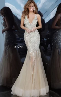 Jovani 4741 Sparkling Mermaid Gown -Outlet Prom Dresses Store S20 JV 4741 03 443x705