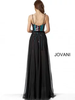 Jovani 66297 Colorful Sequin High Low Gown -Outlet Prom Dresses Store S20 JV 66297 02 529x705