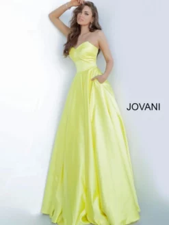 Jovani 67847 Strapless Gown With Pockets -Outlet Prom Dresses Store S20 JV 67847 03 529x705