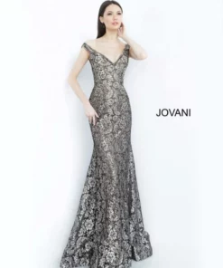 Jovani 8083 Off Shoulder Metallic Lace Gown 7 Jovani 8083 Off Shoulder Metallic Lace Gown -Outlet Prom Dresses Store S20 JV 8083 03 540x648