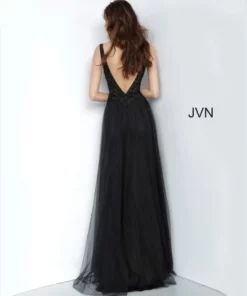 JVN By Jovani JVN02253 Deep V Neck Gown 7 JVN By Jovani JVN02253 Deep V Neck Gown -Outlet Prom Dresses Store S20 JVN JVN02253 02 540x648