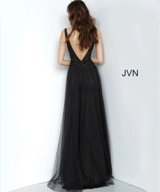 JVN By Jovani JVN02253 Deep V Neck Gown 4 JVN By Jovani JVN02253 Deep V Neck Gown - Image 2