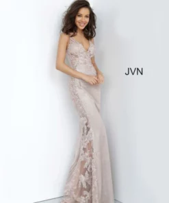 JVN By Jovani JVN2205 Sheer Embroidered Gown 8 JVN By Jovani JVN2205 Sheer Embroidered Gown -Outlet Prom Dresses Store S20 JVN JVN2205 03 540x648