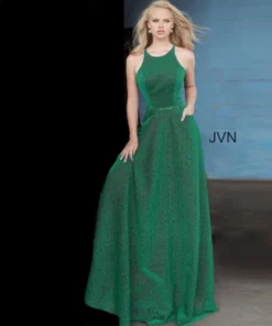 Jovani JVN2310 Jewel Neck Prom Dress With Pockets -Outlet Prom Dresses Store S20 JVN JVN2310 03 540x648