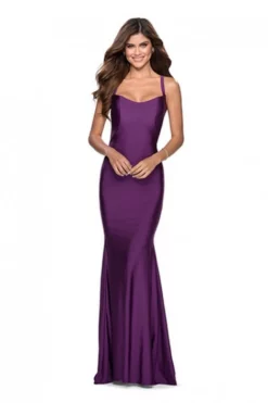 La Femme 28568 Dramatic Lace Up Back Prom Dress -Outlet Prom Dresses Store S20 LF 28568 03 470x705