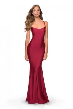 La Femme 28568 Dramatic Lace Up Back Prom Dress -Outlet Prom Dresses Store S20 LF 28568 05 470x705
