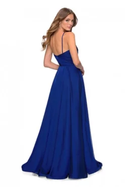 La Femme 28611 Pleated Bodice Prom Dress -Outlet Prom Dresses Store S20 LF 28611 03 470x705