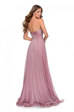 La Femme 28611 Pleated Bodice Prom Dress -Outlet Prom Dresses Store S20 LF 28611 05 470x705