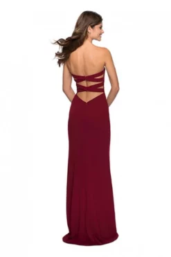 La Femme 28835 Double Strap Back Prom Dress -Outlet Prom Dresses Store S20 LF 28835 04 470x705