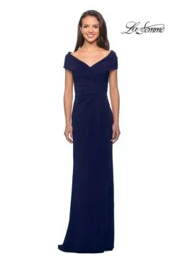 La Femme MOB La Femme 26519 Off Shoulder Ruched Gown -Outlet Prom Dresses Store S20 LFE 26519 03 470x705