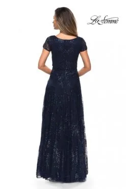 La Femme MOB La Femme 27837 Sequin Design Evening Dress -Outlet Prom Dresses Store S20 LFE 27837 04 470x705