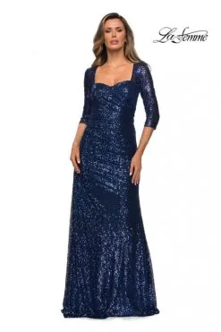 La Femme MOB La Femme 28065 Sequin Mothers Gown -Outlet Prom Dresses Store S20 LFE 28065 03 470x705