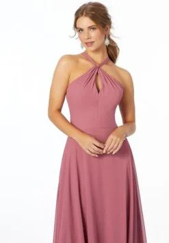 Morilee Madeline Gardner Morilee 21670 Lovely Keyhole Bridesmaid Dress -Outlet Prom Dresses Store S20 MLB 21670 03 492x705
