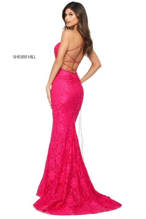 Sherri Hill 53359 Open Back Stretch Lace Gown 4 Sherri Hill 53359 Open Back Stretch Lace Gown - Image 2