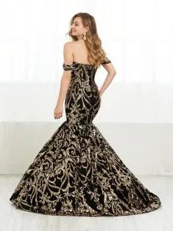 Tiffany Designs 16394 Sequin Pattern Mermaid Dress 6 Tiffany Designs 16394 Sequin Pattern Mermaid Dress -Outlet Prom Dresses Store S20 TD 16394 02 529x705