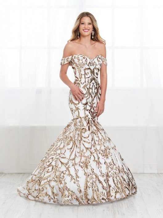 Tiffany Designs 16394 Sequin Pattern Mermaid Dress 5 Tiffany Designs 16394 Sequin Pattern Mermaid Dress - Image 3