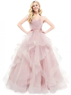 Colors Dress 2381 Glitter Ruffled Prom Dress 9 Colors Dress 2381 Glitter Ruffled Prom Dress -Outlet Prom Dresses Store S21 CD 2381 03 529x705