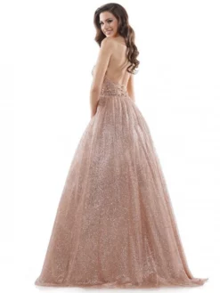 Colors Dress 2480 Glitter Mesh A-Line Prom Dress -Outlet Prom Dresses Store S21 CD 2480 04 529x705