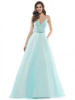 Colors Dress 2480 Glitter Mesh A-Line Prom Dress -Outlet Prom Dresses Store S21 CD 2480 05 529x705