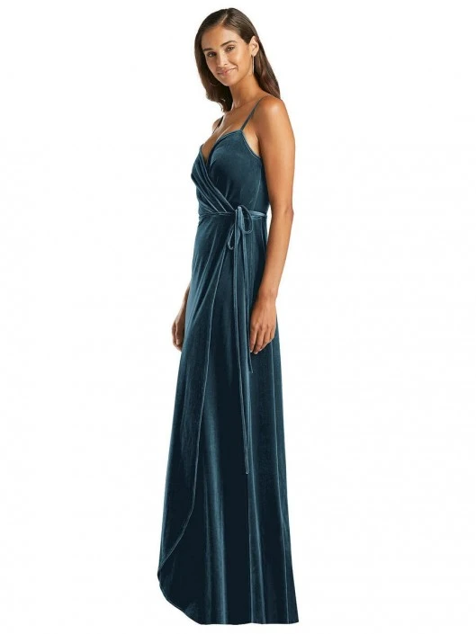 After Six 1536 Velvet Wrap Bridesmaid Dress 5 After Six 1536 Velvet Wrap Bridesmaid Dress - Image 3