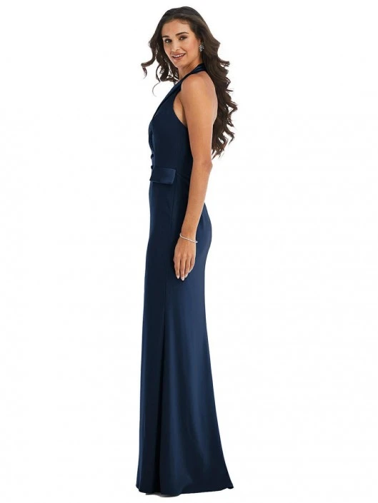 After Six 6842 Halter Tuxedo Bridesmaid Dress 5 After Six 6842 Halter Tuxedo Bridesmaid Dress - Image 3