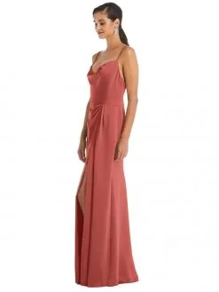 Dessy Collection 3072 Cowl Draped Bridesmaid Dress -Outlet Prom Dresses Store S21 DCOL 3072 03 529x705