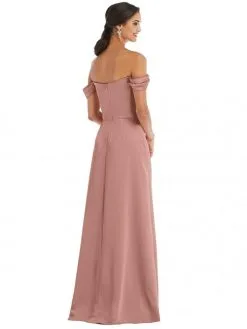 Dessy Collection 3079 Off Shoulder Maxi Bridesmaid Dress -Outlet Prom Dresses Store S21 DCOL 3079 02 529x705
