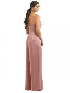 Dessy Collection 3080 Cowl Neck Bridesmaid Jumpsuit 6 Dessy Collection 3080 Cowl Neck Bridesmaid Jumpsuit -Outlet Prom Dresses Store S21 DCOL 3080 02 529x705