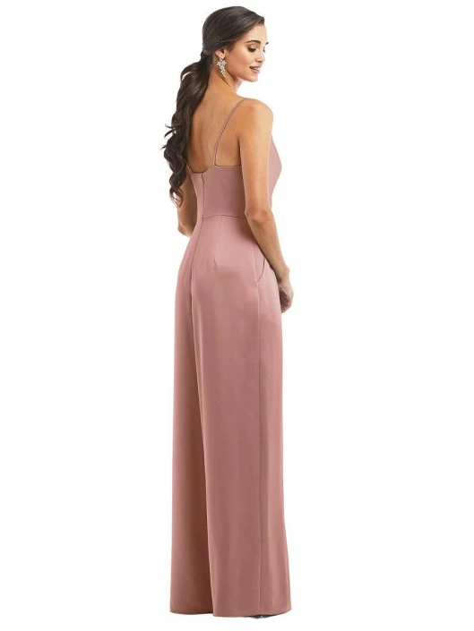 Dessy Collection 3080 Cowl Neck Bridesmaid Jumpsuit 4 Dessy Collection 3080 Cowl Neck Bridesmaid Jumpsuit - Image 2