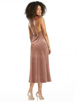 Dessy Lovely Lovely LB020 Velvet Convertible Midi Bridesmaid Dress 10 Dessy Lovely Lovely LB020 Velvet Convertible Midi Bridesmaid Dress -Outlet Prom Dresses Store S21 DLB LB020 04 529x705
